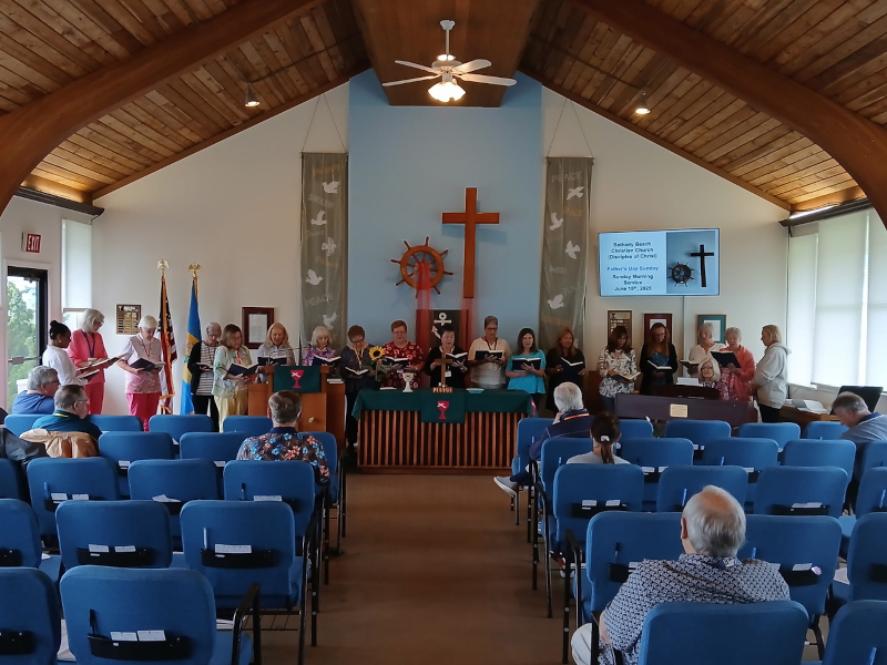 Congregation Singing in the Chapel